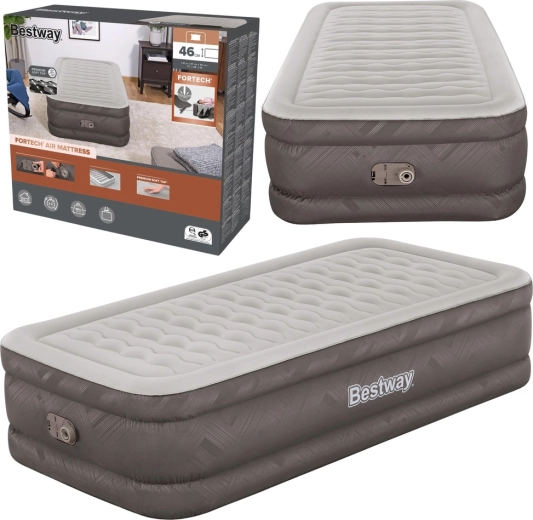 Matelas gonflable simple Bestway Fortech avec pompe électrique intégrée 191 × 97 × 46 cm