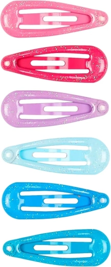 Souza! barrettes à cheveux colorées Gita, 3 cm - 6 pièces