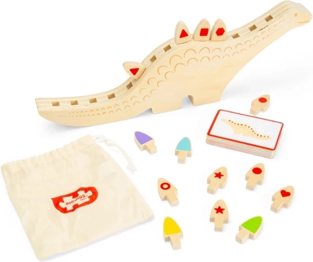 Bigjigs Toys jeu de tri en bois dinosaure