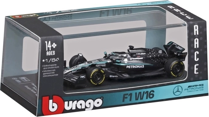 Modèle de collection Bburago F1 Mercedes‑AMG – George Russell 1:64