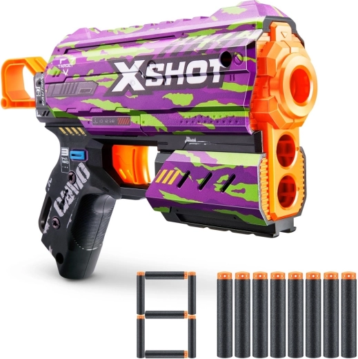 Rechargement rapide et 8 fléchettes incluses