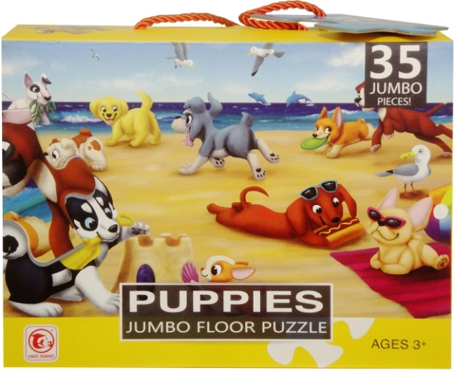 Puzzle de sol XL 35 pièces avec poignée
