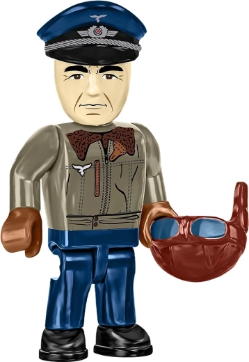 Figurine de pilote et présentation d’exposition