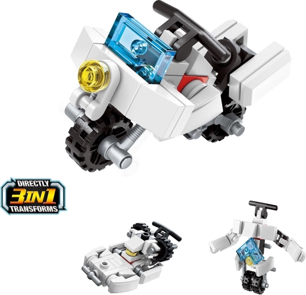 QMAN moto 3-en-1 – mini kit de construction (36 pièces)