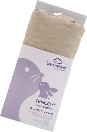 Träumeland drap-housse Tencel uni taupe