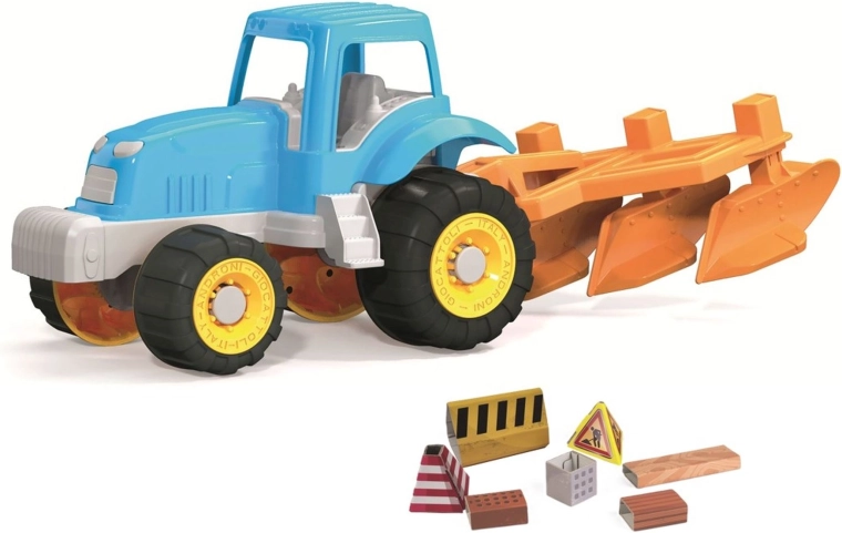 Androni tracteur avec charrue fonctionnelle 43 cm