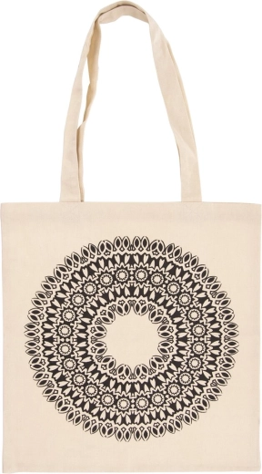 Sac de courses en coton Mandala 39 × 42 cm