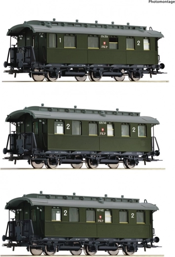 Roco set de 3 voitures voyageurs PKP H0