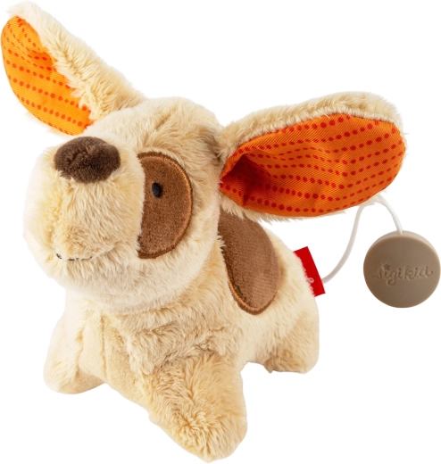 Peluche chien Sigikid avec boîte à musique