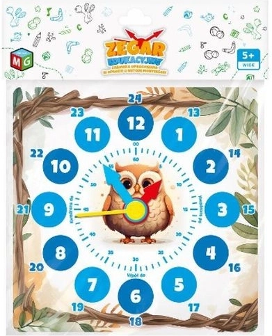 Horloge éducative Chouette