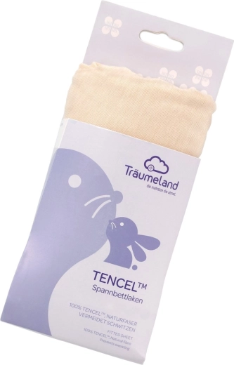 Drap-housse Träumeland Tencel uni beige