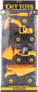 Ensemble de véhicules de chantier à visser pour enfants