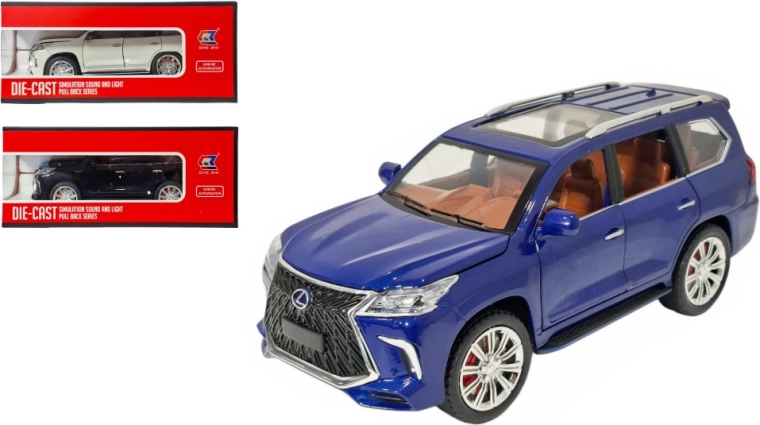 Modèle métallique LEXUS LX 1:24 avec lumière et son