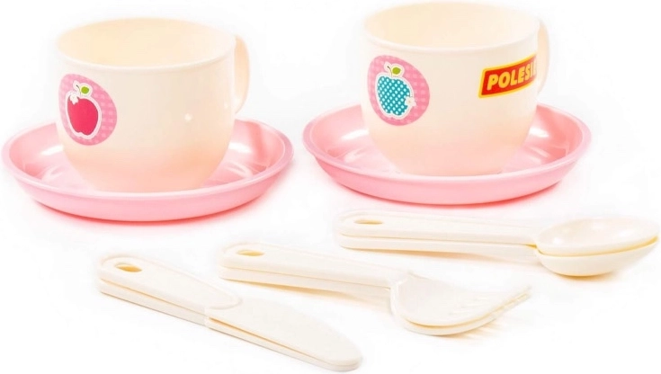 Service à thé pour enfants rose 10 pièces