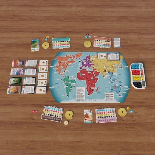Voyager sur la carte du monde et faire la course aux meilleurs endroits