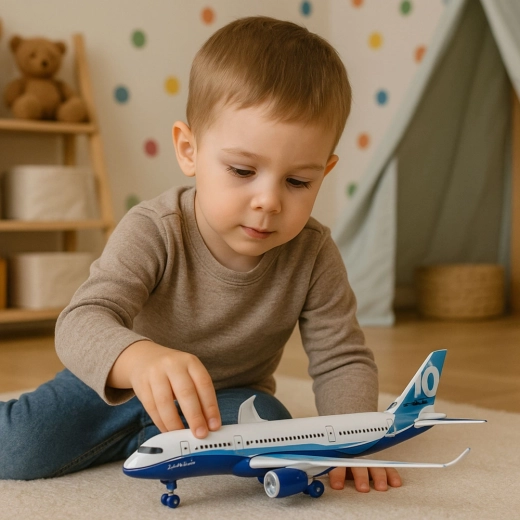 Lumières LED et sons d’avion