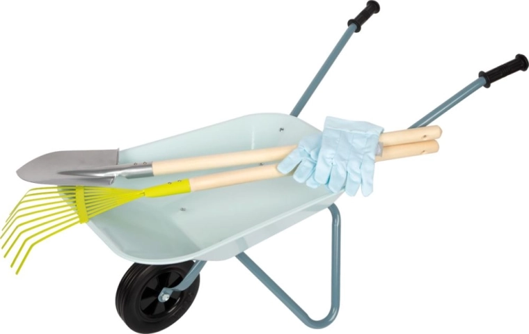 Brouette métallique robuste pour petits aides
