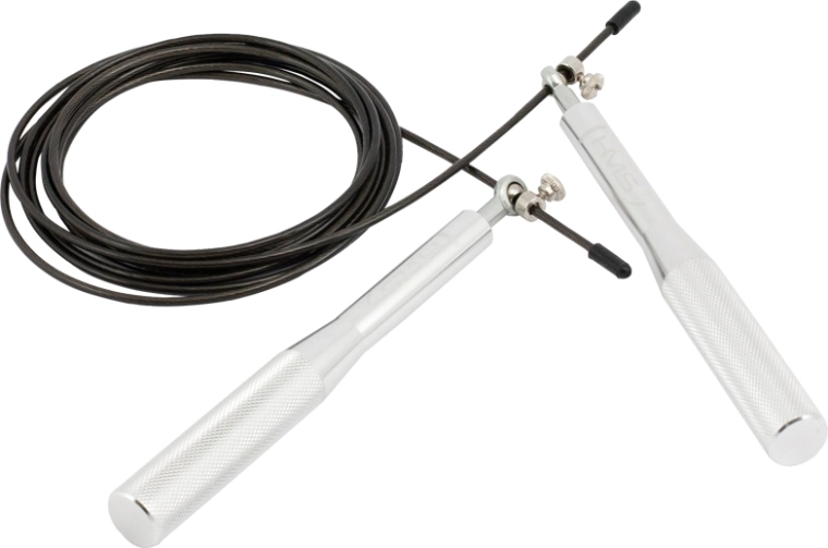 Corde à sauter rapide en aluminium HMS SK52, argentée