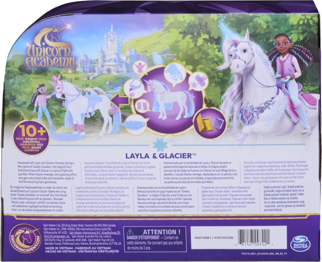 Layla et Glacier de Unicorn Academy