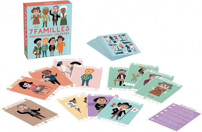 Vilac jeu de cartes 7 familles – personnalités célèbres