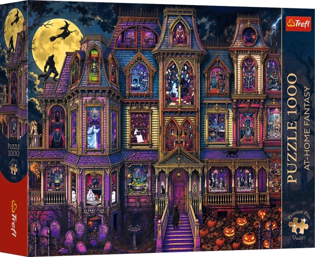 Puzzle Trefl Premium Plus Maison hantée, 1000 pièces
