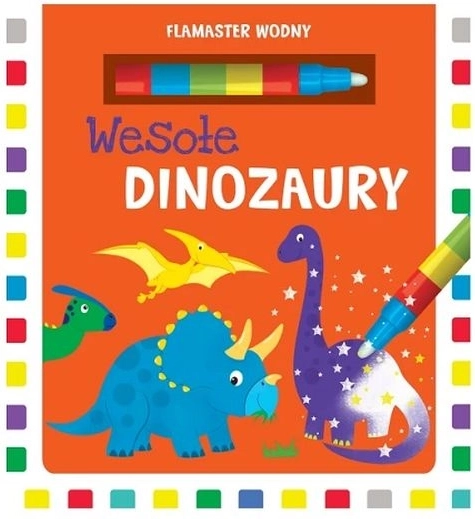 Dinosaures joyeux – coloriages à l’eau avec feutre