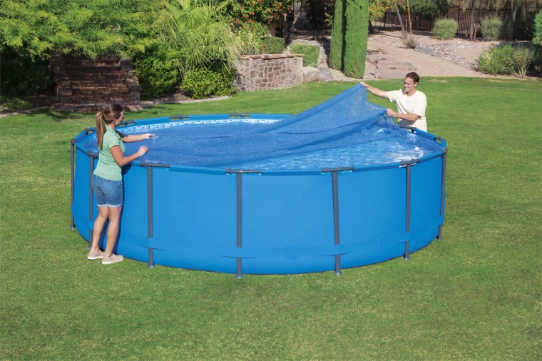 Bâche solaire pour piscine Bestway Flowclear 4,57 m