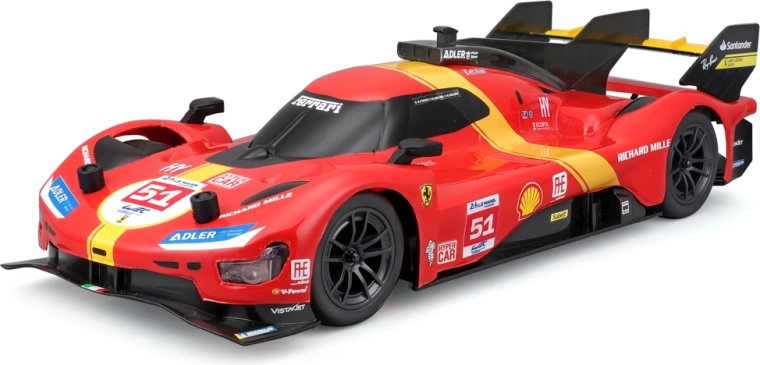 Voiture RC Ferrari 499P championne du Mans avec lumières 1:16