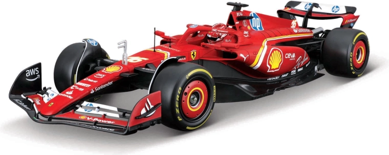 Maquette Ferrari SF-24 Charles Leclerc 1:24 par Bburago