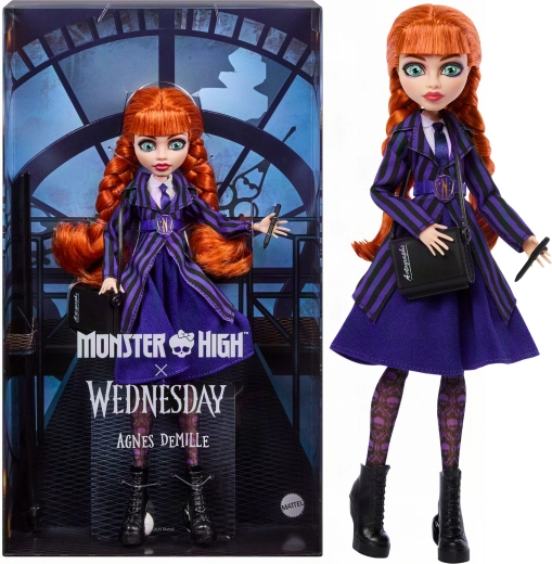 Poupée de collection Monster High x Wednesday Agnes DeMille - 1 pièce