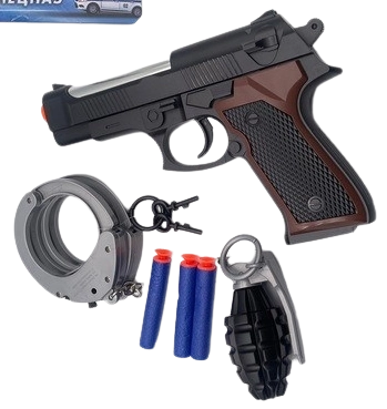 Pistolet de police avec accessoires