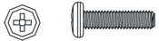 Vis à tête bombée cruciforme M3 × 8 mm pour Voltage, Major, Tiger et Hoolk Infect - 1 pièce