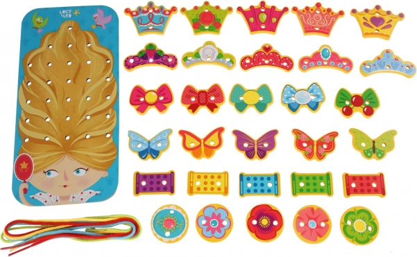 Set de laçage en bois Princesse LUCY & LEO