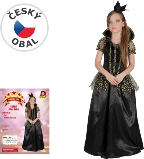 Costume de carnaval pour enfant – méchante reine, 120–130 cm