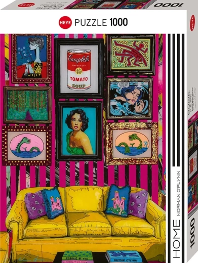 Puzzle HEYE La chambre avec Warhol, 1000 pièces