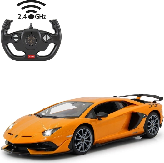 Voiture RC Jamara Lamborghini Aventador SVJ 1:14 orange 2,4 GHz - 1 pièce
