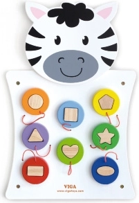Tableau mural en bois Zebra Montessori VIGA