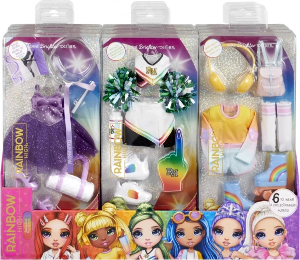 Ensemble de vêtements pour poupées Rainbow High