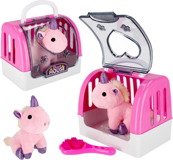 Compagnon en peluche et brosse