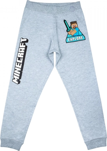Pantalon de survêtement garçon Minecraft gris