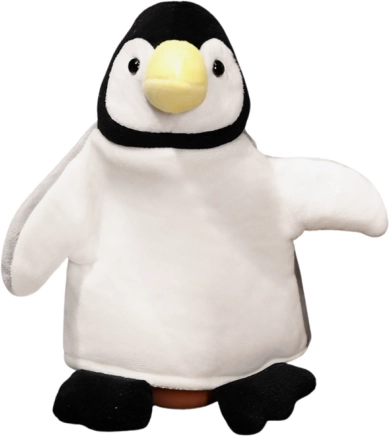 Marionnette en peluche Pingouin 25 cm