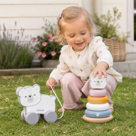 Ourson à tirer pour les premiers pas