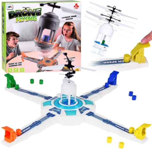 Drone volant – jeu de société familial avec station de lancement