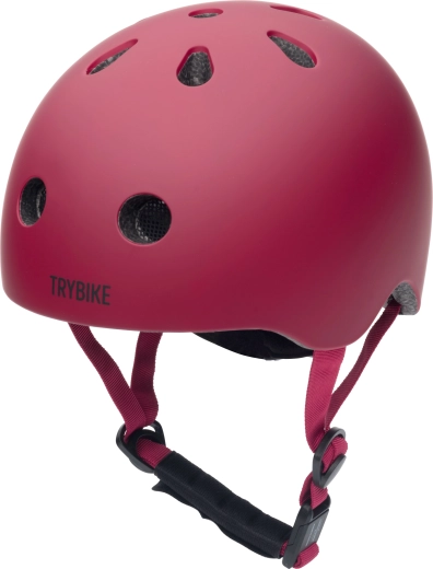 Casque enfant Trybike pour vélo et rollers rouge XS