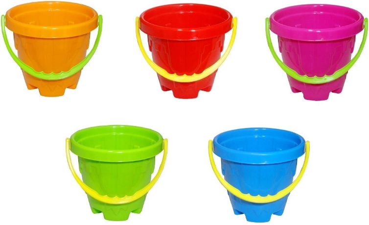 Seau en plastique Château – seau d’enfant pour le sable
