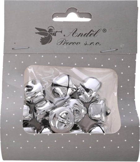 Grelot métallique argenté 2 cm (12 pcs)