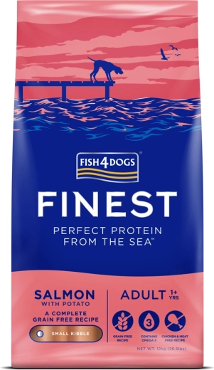 Fish4Dogs Finest saumon avec pommes de terre – croquettes pour chiens adultes de petite taille 12 kg