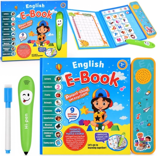 Livre interactif pour apprendre l’anglais avec un stylo parlant