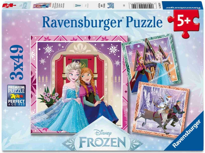 Puzzle Ravensburger Disney : La Reine des Neiges 3x49 pièces
