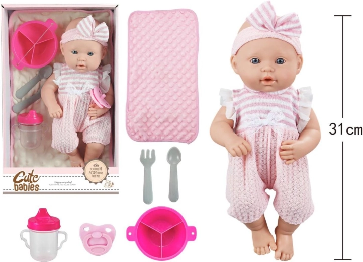Bébé avec accessoires 28 cm